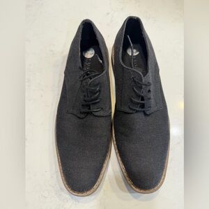 Perry Ellis Portfolio Men’s Canvas Dress Shoes Size 10 Gray Lace Up